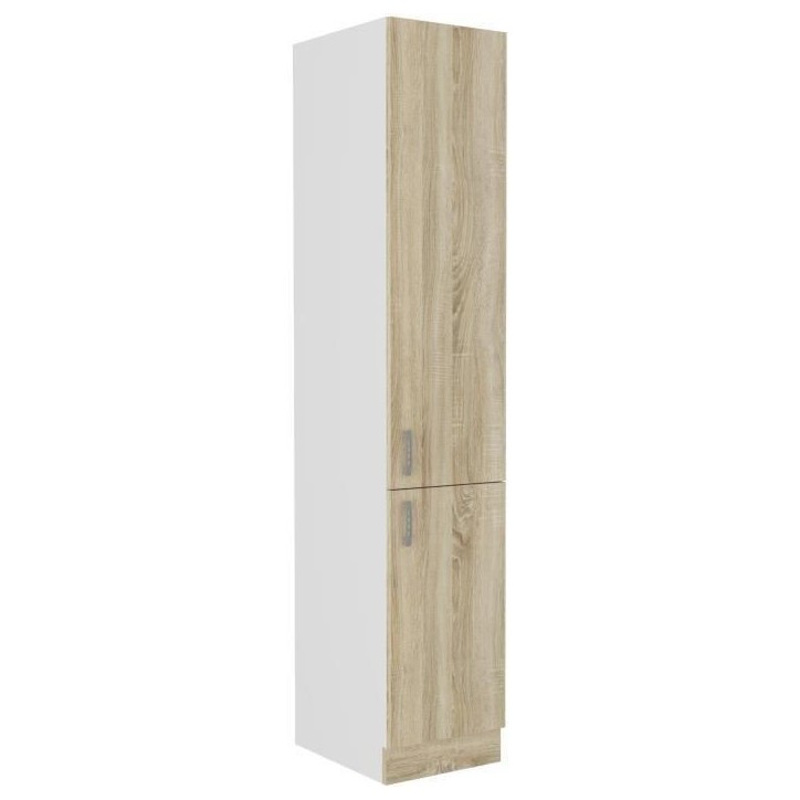 SARA - Colonne 2 portes - Décor chene sonoma - L40xP57xH210 cm SARA - Colonne 2 portes - Décor chene sonoma - L40xP57xH210 cm
