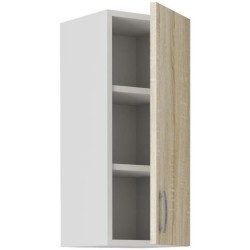 SARA Meuble haut - 1 porte - Décor chene sonoma - L30 x P31 x H71,5 c