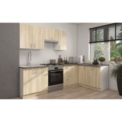 SARA Meuble haut - 1 porte - Décor chene sonoma - L30 x P31 x H71,5 c