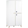 Chambre bébé trio OSLO - Lit 120x60 + Commode a langer 2 tiroirs ét
