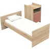 Lit combiné - 120 x 60 cm - Evolutif en 90 x 190 cm - CHARLIE - SAUTH