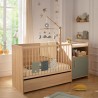 Lit combiné - 120 x 60 cm - Evolutif en 90 x 190 cm - CHARLIE - SAUTH