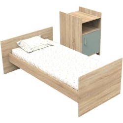 Lit combiné - 120 x 60 cm - Evolutif en 90 x 190 cm - CHARLIE - SAUTH