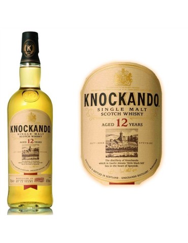 Whisky écossais avec étui 70cl Knockando