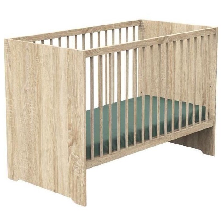 Chambre bébé duo MONTANA - Lit 120x60 + Commode a langer 2 tiroirs décor chene doré - SAUTHON Chambre bébé duo MONTANA - Lit 120x60 + Commode a langer 2 tiroirs décor chene doré - SAUTHON