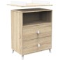 Chambre bébé duo MONTANA - Lit 120x60 + Commode a langer 2 tiroirs décor chene doré - SAUTHON Chambre bébé duo MONTANA - Lit 120x60 + Commode a langer 2 tiroirs décor chene doré - SAUTHON
