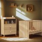 Chambre bébé duo MONTANA - Lit 120x60 + Commode a langer 2 tiroirs décor chene doré - SAUTHON Chambre bébé duo MONTANA - Lit 120x60 + Commode a langer 2 tiroirs décor chene doré - SAUTHON