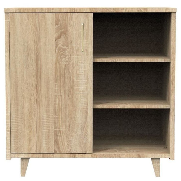 Chambre duo bébé - SAUTHON - Sam Chene doré - Lit bébé 120 x 60 cm et commode a langer