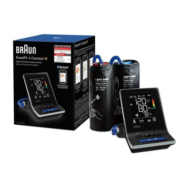 Tensiometre Braun Tensiometre intelligent ExactFit™ 5 Connect - BUA6 Tensiometre Braun Tensiometre intelligent ExactFit™ 5 Connect - BUA6