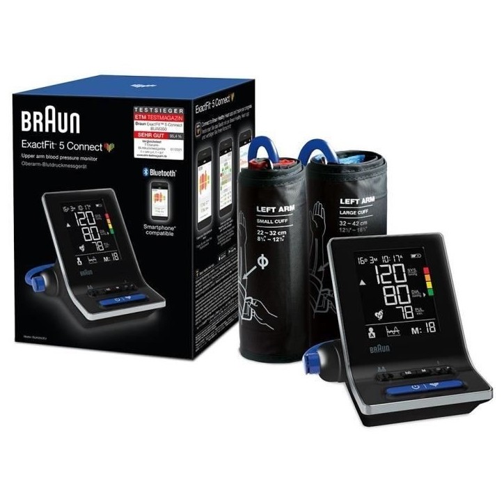 Tensiometre Braun Tensiometre intelligent ExactFit™ 5 Connect - BUA6350EU Tensiometre Braun Tensiometre intelligent ExactFit™ 5 Connect - BUA6350EU