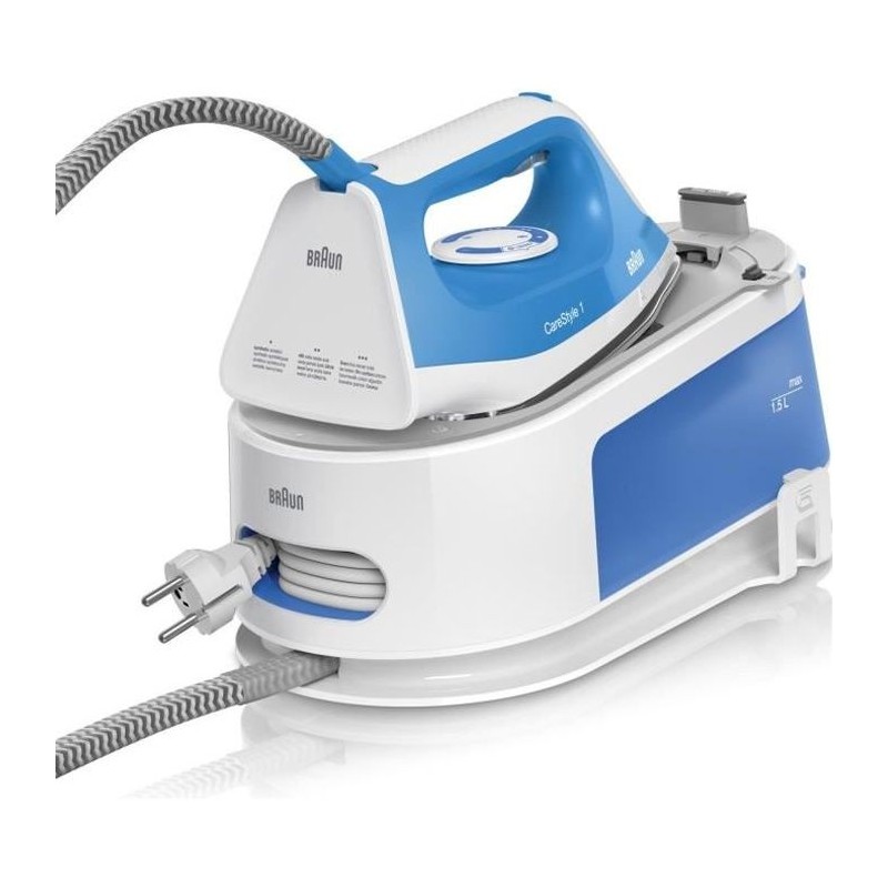 Centrale Vapeur - BRAUN - IS1012BL - Carestyle 1 - 5,5 bars - Pression Centrale Vapeur - BRAUN - IS1012BL - Carestyle 1 - 5,5 bars - Pression