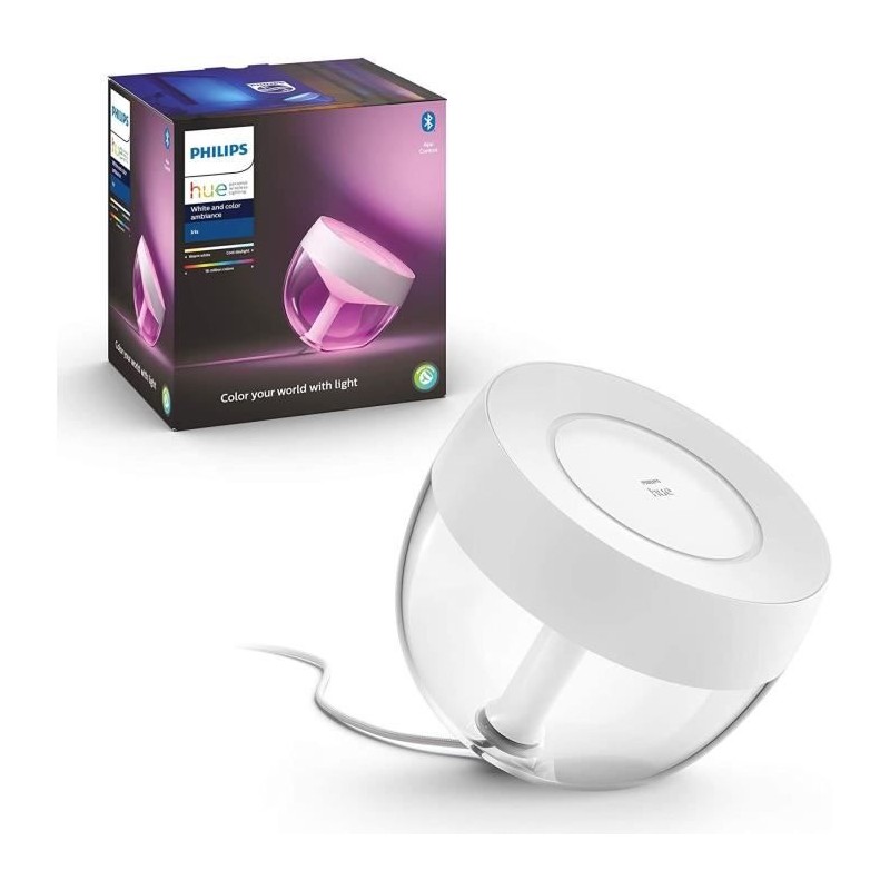 Philips Hue White & Color Ambiance, Iris compatible Bluetooth, Blanc, Philips Hue White & Color Ambiance, Iris compatible Bluetooth, Blanc,