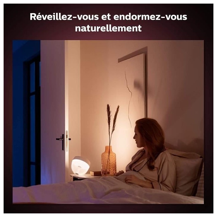Philips Hue White & Color Ambiance, Iris compatible Bluetooth, Blanc, fonctionne avec Alexa, Google Assistant et Apple Homekit Philips Hue White & Color Ambiance, Iris compatible Bluetooth, Blanc, fonctionne avec Alexa, Google Assistant et Apple Homekit