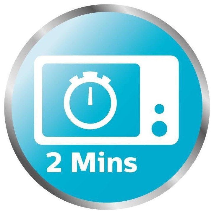 Stérilisateur micro-ondes - PHILIPS AVENT - Vapeur rapide - Bleu/Blanc - Stérilise en 2 min - Design compact