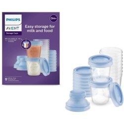 Pots de conservation - PHILIPS AVENT - Lait maternel - 10 pots 180ml +