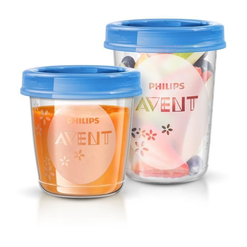 Set de pots de conservation - PHILIPS AVENT - Purées - 10x180ml + 10x