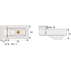 Verrou - ABUS - 3010 W KD EK - Solution universelle pour fenetres et p
