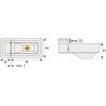 Verrou - ABUS - 3010 W KD EK - Solution universelle pour fenetres et p