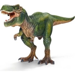 Figurine T-Rex vert, Tyrannosaure Rex avec mâchoire mobile, jouet din
