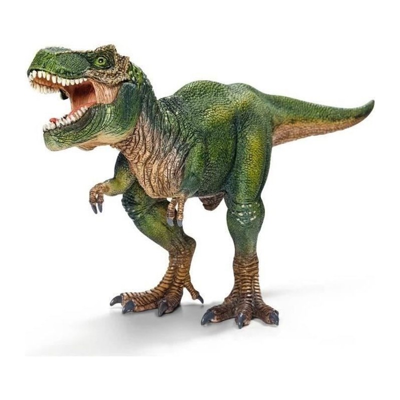 Figurine T-Rex vert, Tyrannosaure Rex avec mâchoire mobile, jouet din Figurine T-Rex vert, Tyrannosaure Rex avec mâchoire mobile, jouet din