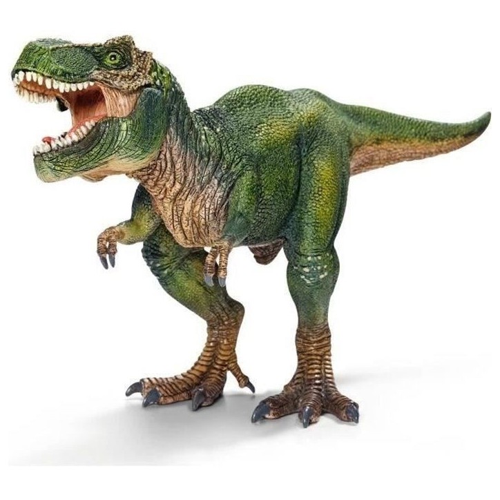 Figurine T-Rex vert, Tyrannosaure Rex avec mâchoire mobile, jouet dinosaure pour enfants, des 4 ans, Schleich 14525 DINOSAURS Figurine T-Rex vert, Tyrannosaure Rex avec mâchoire mobile, jouet dinosaure pour enfants, des 4 ans, Schleich 14525 DINOSAURS