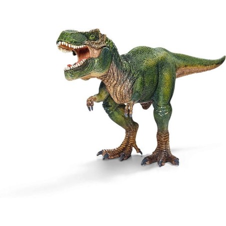 Figurine T-Rex vert, Tyrannosaure Rex avec mâchoire mobile, jouet dinosaure pour enfants, des 4 ans, Schleich 14525 DINOSAURS