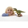 Figurine T-Rex vert, Tyrannosaure Rex avec mâchoire mobile, jouet din
