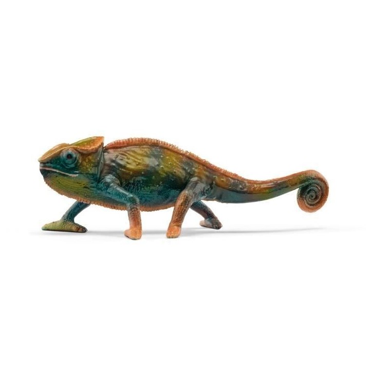 Figurine Caméléon, Figurine qui change de couleur avec la chaleur, jouet pour enfants des 3 ans, Schleich 14858 WILD LIFE