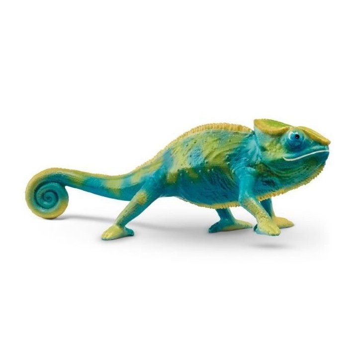 Figurine Caméléon, Figurine qui change de couleur avec la chaleur, jouet pour enfants des 3 ans, Schleich 14858 WILD LIFE