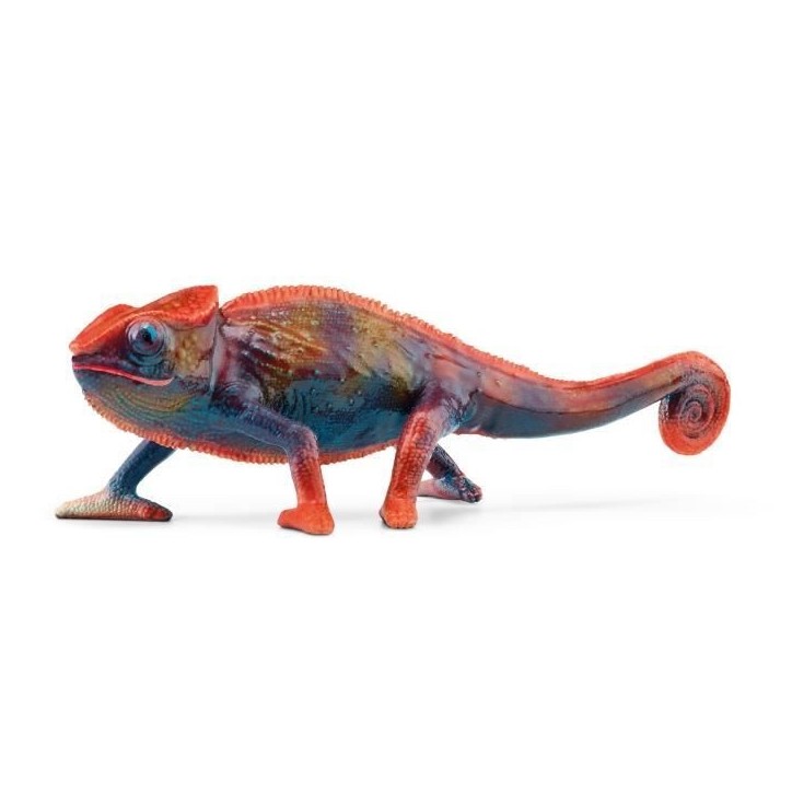 Figurine Caméléon, Figurine qui change de couleur avec la chaleur, jouet pour enfants des 3 ans, Schleich 14858 WILD LIFE