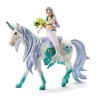 Figurine Sirene sur licorne de mer, Schleich 70594 Bayala, 4 pieces, D