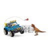 Coffret Voiture tout-terrain avec avant-poste Dino, jouet dinosaure po