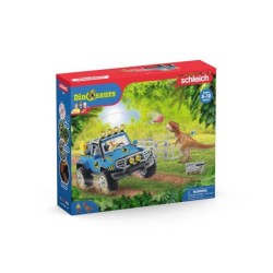 Coffret Voiture tout-terrain avec avant-poste Dino, jouet dinosaure po