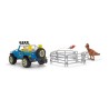 Coffret Voiture tout-terrain avec avant-poste Dino, jouet dinosaure po