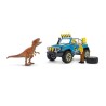 Coffret Voiture tout-terrain avec avant-poste Dino, jouet dinosaure po