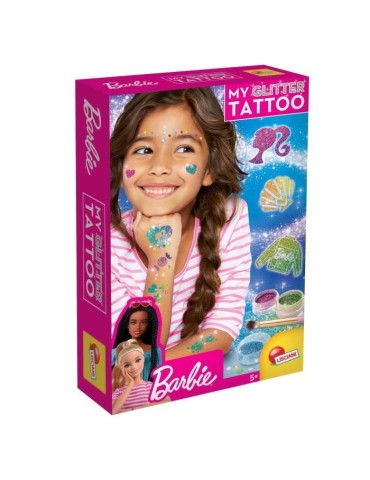 Kit de tatouages pailletés Barbie - LISCIANI GIOCHI - Créez des tatouages colorés et scintillants