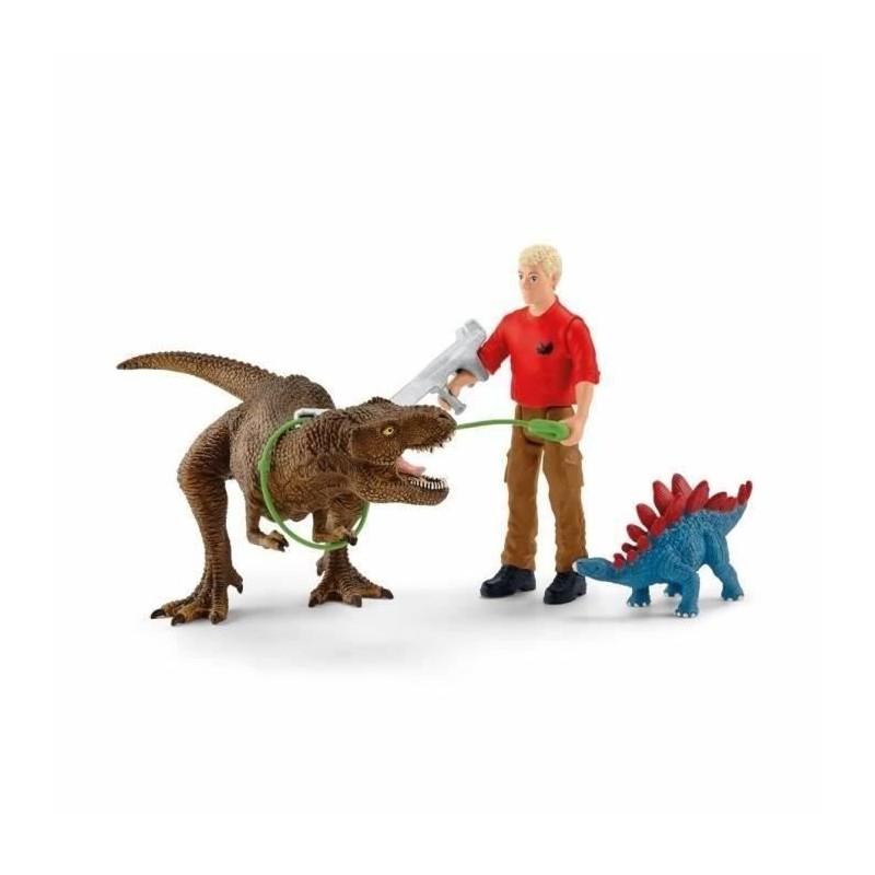 Attaque Tyrannosaure Rex Dinosaurs Figurine, Coffret schleich avec 1 f Attaque Tyrannosaure Rex Dinosaurs Figurine, Coffret schleich avec 1 f