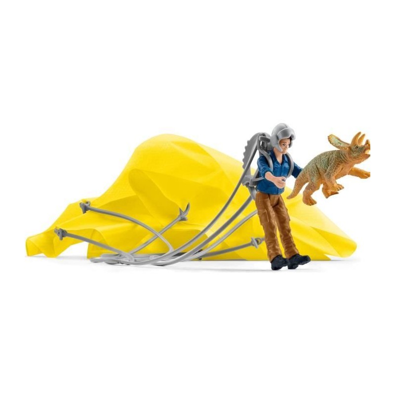 Sauvetage en Parachute, Coffret schleich avec 1 parachute, 1 figurine Sauvetage en Parachute, Coffret schleich avec 1 parachute, 1 figurine