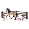 Kit de soin pour chevaux andaloux, coffret schleich avec 9 éléments