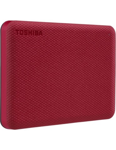 Disque dur externe - TOSHIBA - Canvio Advance - 4 To - Rouge