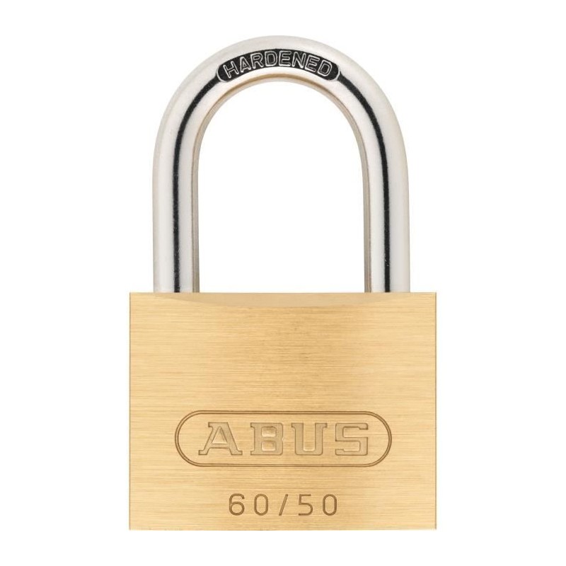 Cadenas en laiton massif - ABUS - 60/50 - Anse acier cémenté - Doubl Cadenas en laiton massif - ABUS - 60/50 - Anse acier cémenté - Doubl