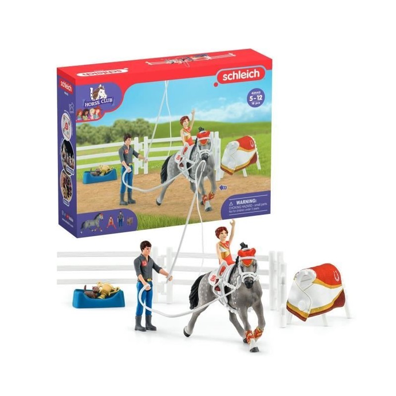 Coffret d'entraînement a la voltige de Mia, coffret schleich avec 18 Coffret d'entraînement a la voltige de Mia, coffret schleich avec 18