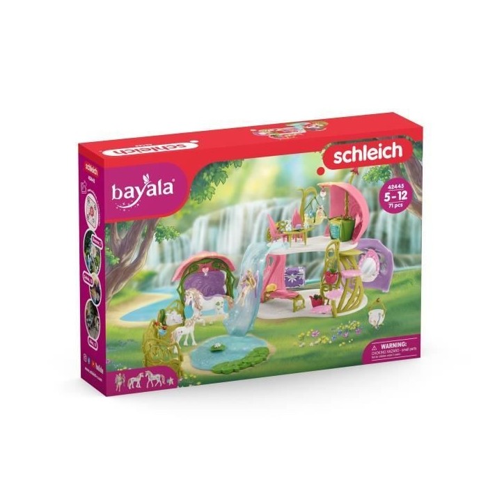 Maison-fleur pailletée avec licornes, lac et écurie - Schleich - 42445 - Multicolore - Rose - Fille Maison-fleur pailletée avec licornes, lac et écurie - Schleich - 42445 - Multicolore - Rose - Fille