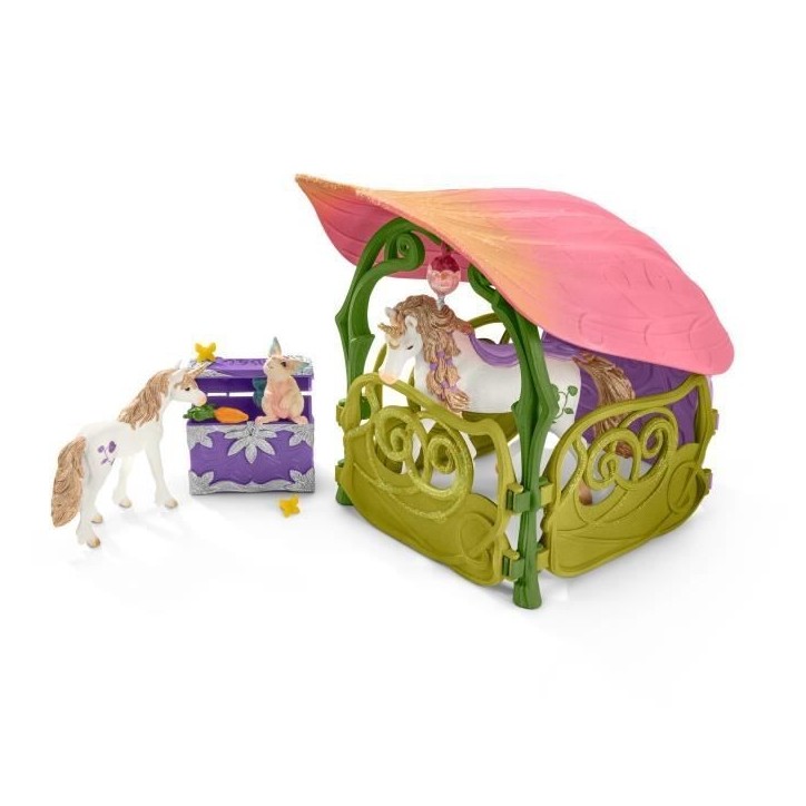 Maison-fleur pailletée avec licornes, lac et écurie - Schleich - 42445 - Multicolore - Rose - Fille Maison-fleur pailletée avec licornes, lac et écurie - Schleich - 42445 - Multicolore - Rose - Fille