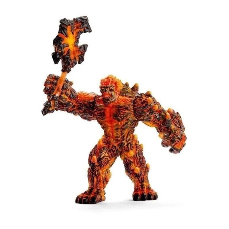 Golem de lave avec arme, Schleich 42447 Eldrador Creature, Figurine d'