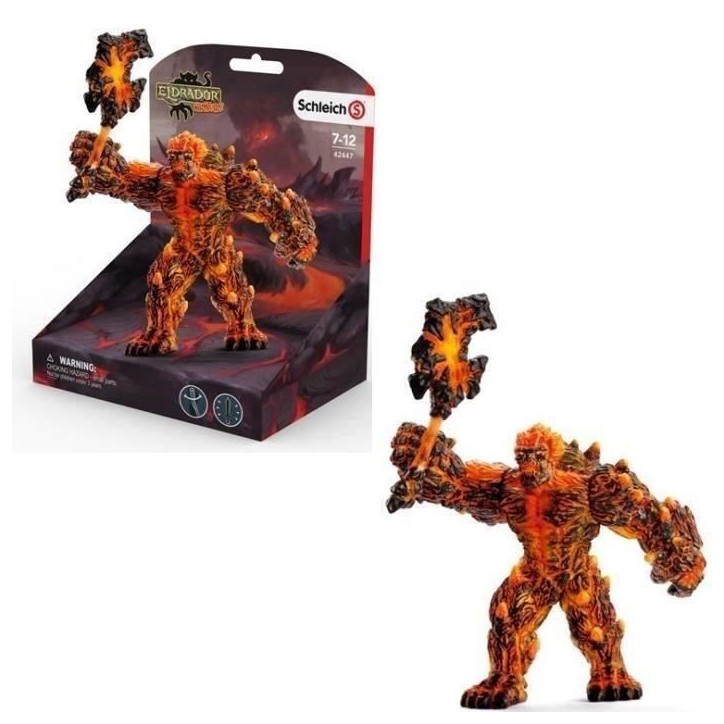 Golem de lave avec arme, Schleich 42447 Eldrador Creature, Figurine d'action tres durable, Des 7 ans Golem de lave avec arme, Schleich 42447 Eldrador Creature, Figurine d'action tres durable, Des 7 ans