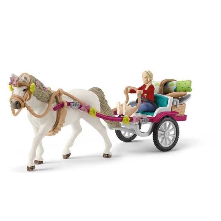 Caleche pour le spectacle équestre, coffret schleich avec 32 éléments inclus dont 1 cheval schleich et 1 personnage, coffret Caleche pour le spectacle équestre, coffret schleich avec 32 éléments inclus dont 1 cheval schleich et 1 personnage, coffret
