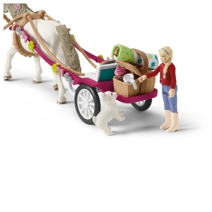 Caleche pour le spectacle équestre, coffret schleich avec 32 éléments inclus dont 1 cheval schleich et 1 personnage, coffret Caleche pour le spectacle équestre, coffret schleich avec 32 éléments inclus dont 1 cheval schleich et 1 personnage, coffret