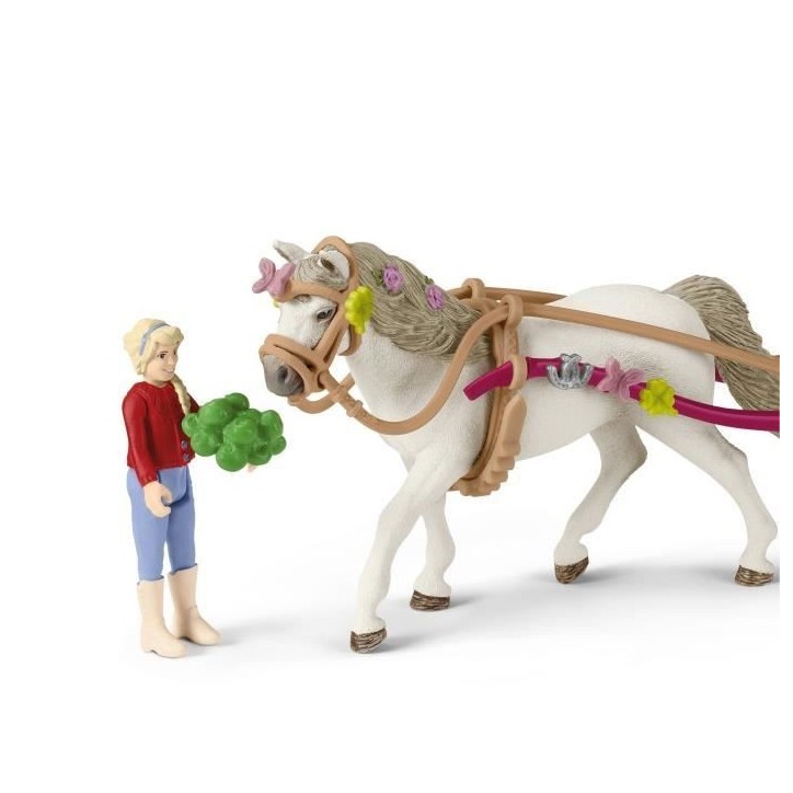 Caleche pour le spectacle équestre, coffret schleich avec 32 éléments inclus dont 1 cheval schleich et 1 personnage, coffret Caleche pour le spectacle équestre, coffret schleich avec 32 éléments inclus dont 1 cheval schleich et 1 personnage, coffret
