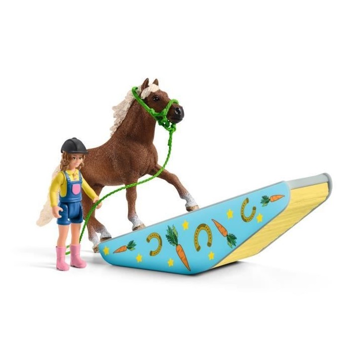 Coffret d'Entraînement Agilité Équestre avec Cheval Schleich, Dresseur et Accessoires - Ensemble Équestre de 41 Pieces - Cad Coffret d'Entraînement Agilité Équestre avec Cheval Schleich, Dresseur et Accessoires - Ensemble Équestre de 41 Pieces - Cad